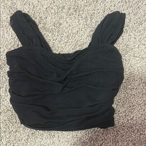 Black Sleeveless Women's Top